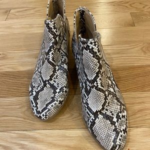 Express Faux Snake Booties